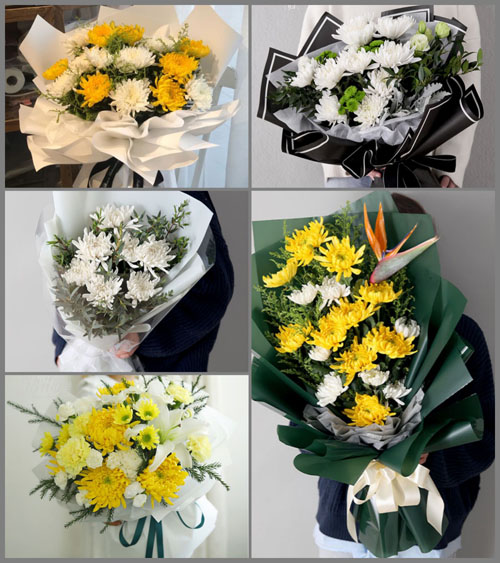 浙江省丽水云和县紧水滩镇龙渡村白事花束代送